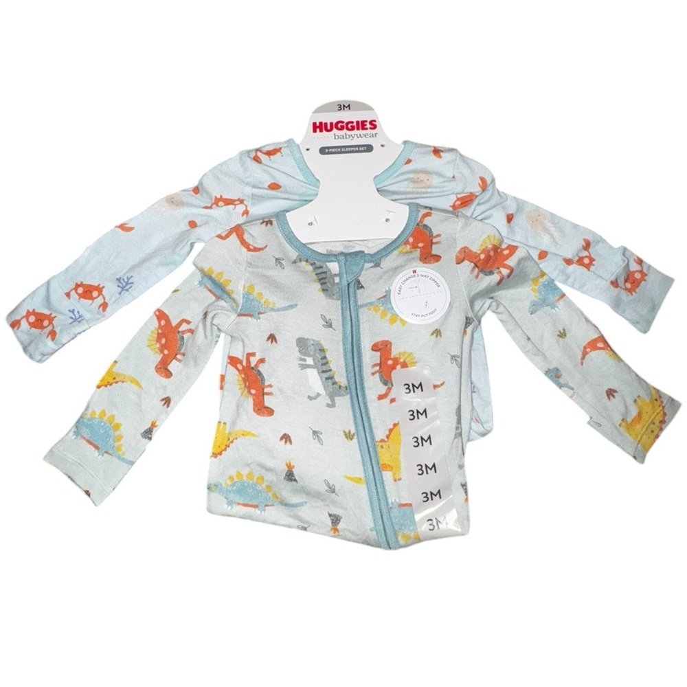 Huggies Babywear Kids Footies - Blue and Orange